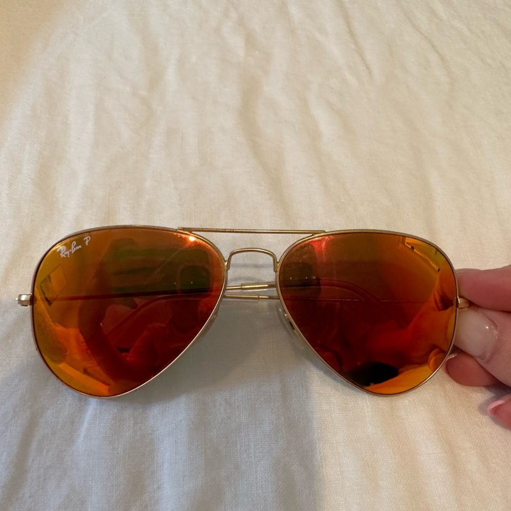 Ray Ban polarized aviator sunglasses